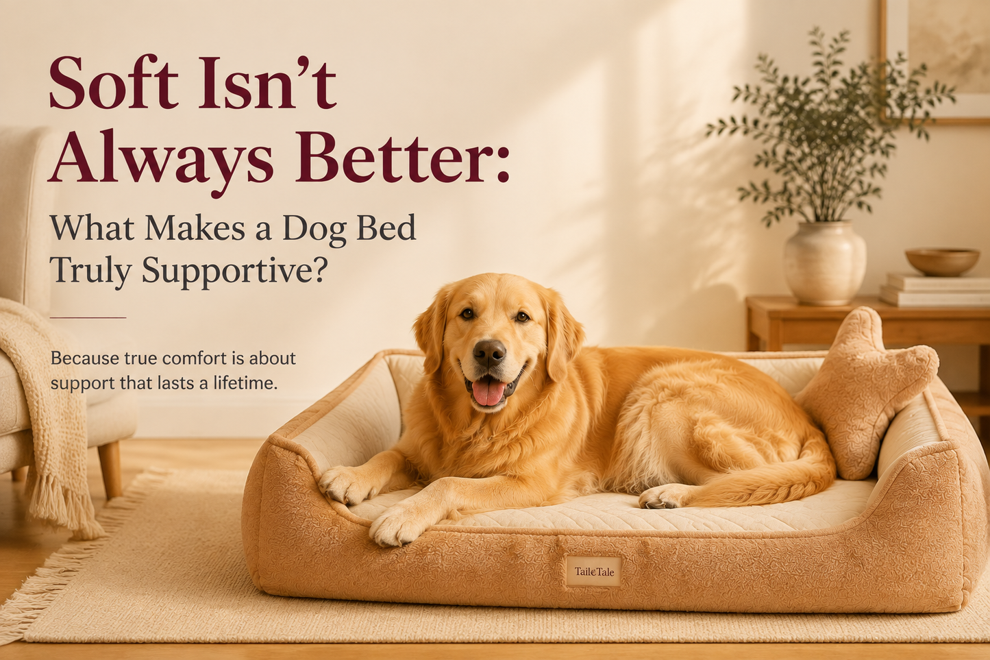 Soft Isn’t Always Better: What Makes a Dog Bed Truly Supportive?
