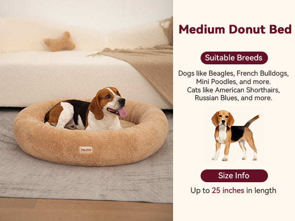 
                  
                    Dual-Sided Donut Dog Bed (M)
                  
                