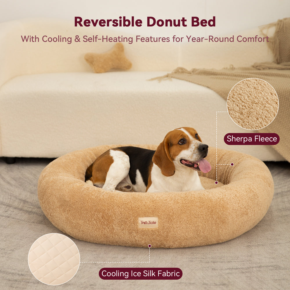 
                  
                    Dual-Sided Donut Dog Bed (M)
                  
                