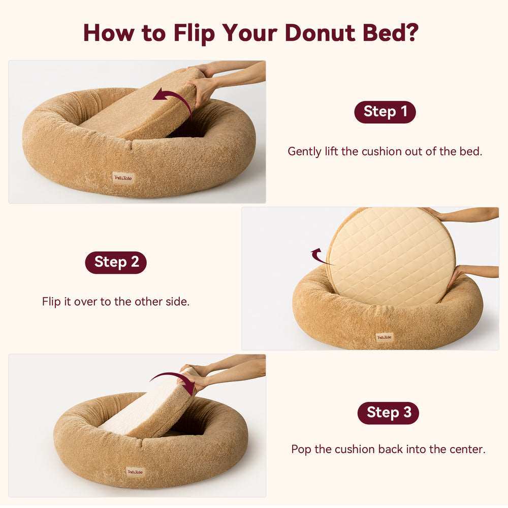 
                  
                    Dual-Sided Donut Dog Bed (S)
                  
                