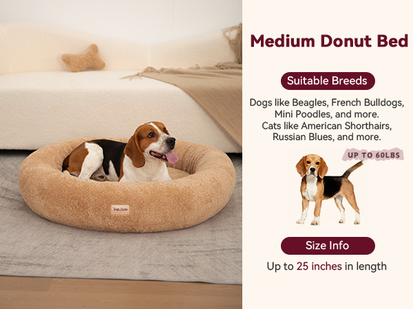 Cooling Donut Dog Bed (M)