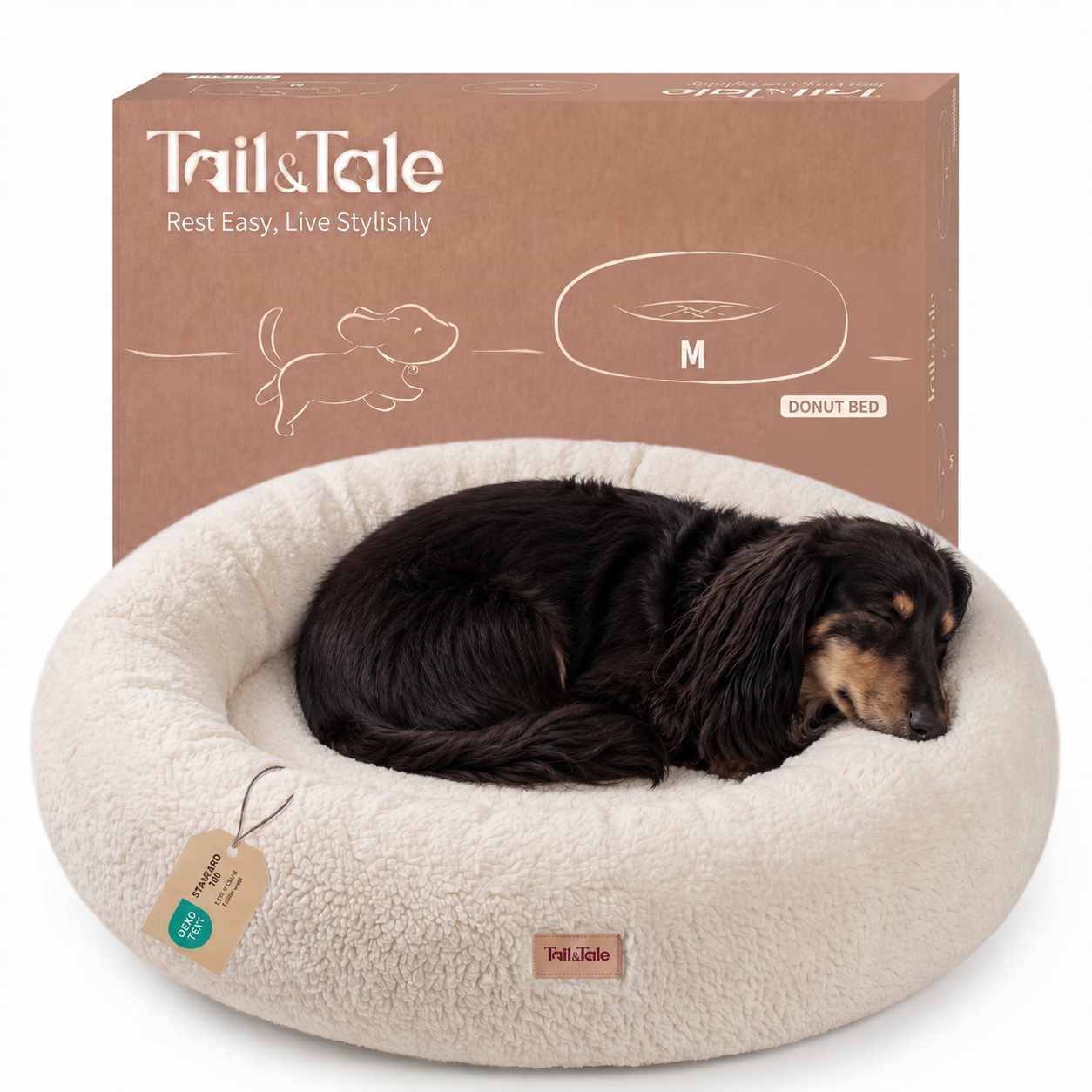 Calming Donut Dog Bed (S-L) - 2 Colors