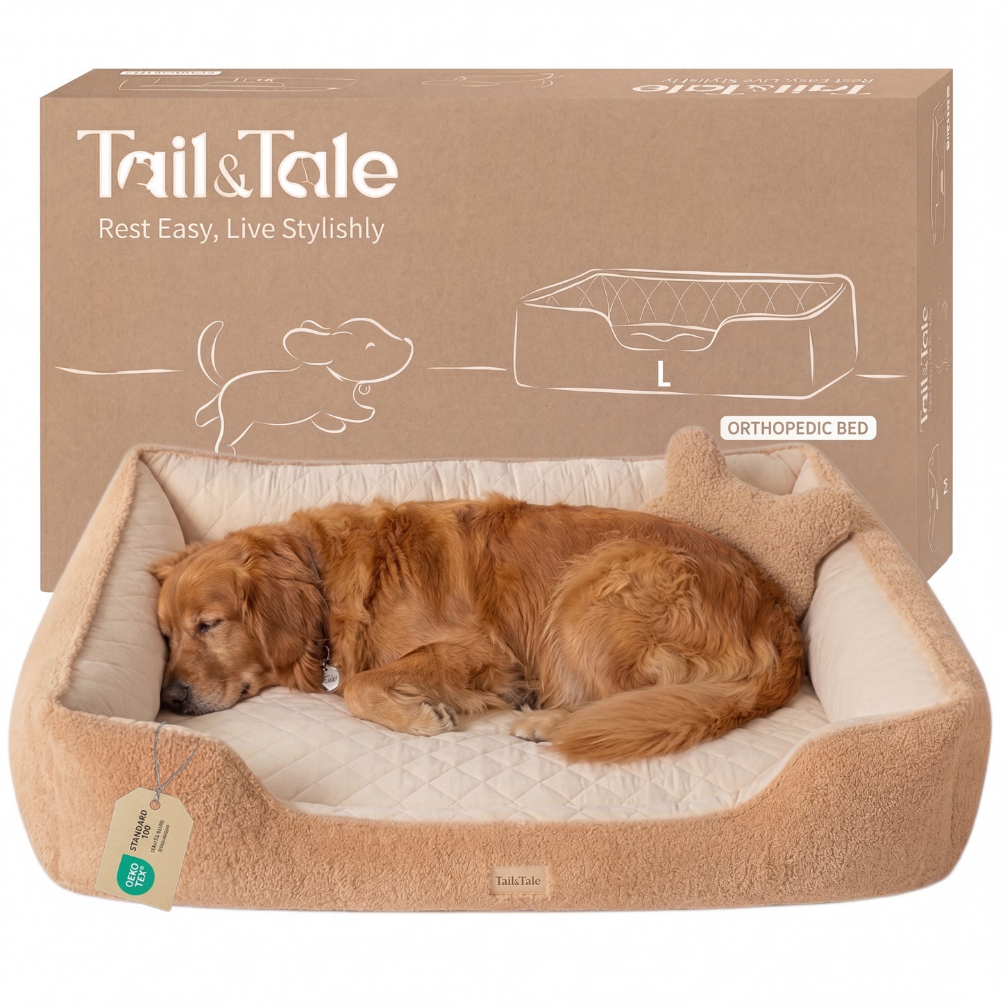 Cooling Orthopedic Dog Bed (L)