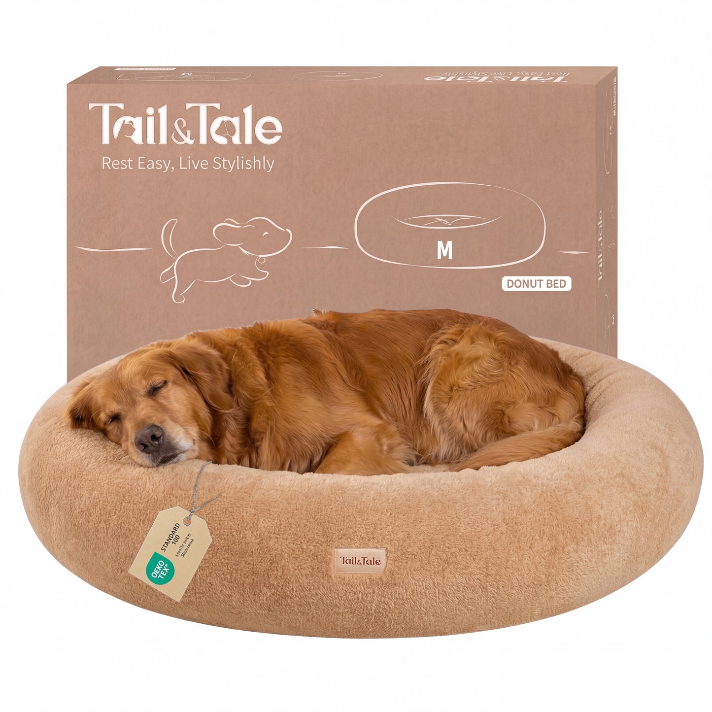 Cooling Donut Dog Bed (L)