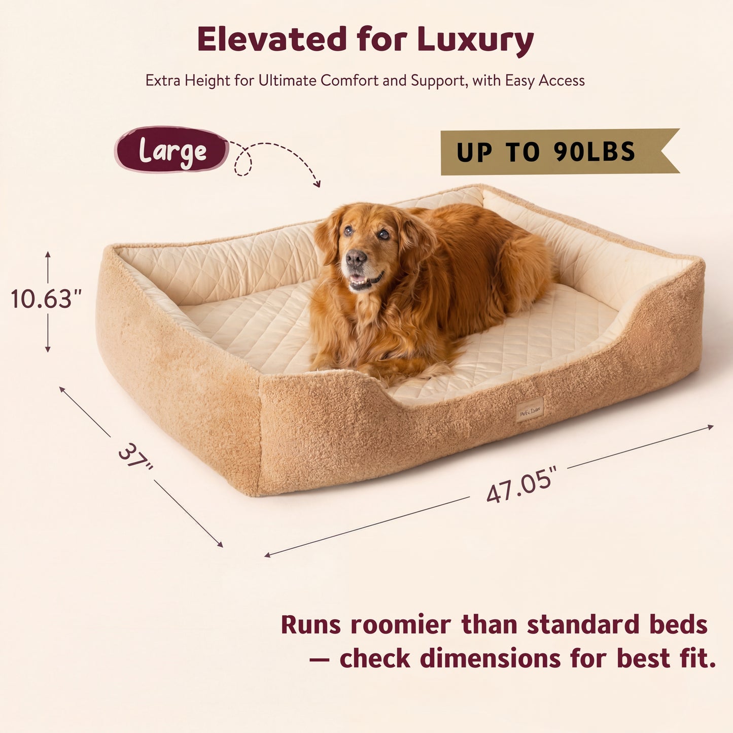 Cooling Orthopedic Dog Bed (L)